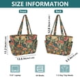 thumbnail image 4 of FORMRS Tote Bag for Women Quilted Large Capacity Travel Work Carry On Shoulder Handbag, Floral Mushroom, 4 of 7
