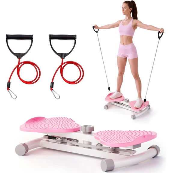 Waist Twister Machine Exercise, Anti Slip Waist Twister Machine for Body Toning, Fat Burning, Supports 300 lbs, Portable Noiseless for Home, Gym, Apartment, Office