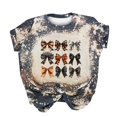 thumbnail image 2 of Fiudx Ofertas de La Semana Camisa de Pollo de Moda para Mujer Linda Granja Camisetas Mamá Causal Manga Corta Camisetas Tops Blusas, 2 of 3