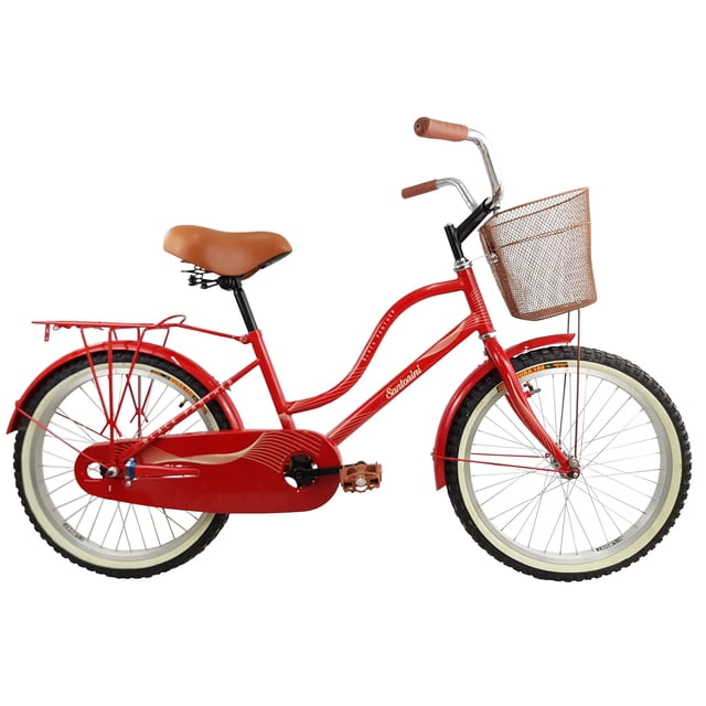 Bicicleta Infantil Santorini Equipada Urbana Retro Rodada 20 Rojo Black panther Santorini/Urbana