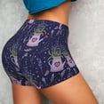 thumbnail image 4 of Kdxio Lavender Flowers Print Workout Shorts for Women Seamless Soft Smooth Gym Yoga Scrunch Active Shorts, 4 of 9