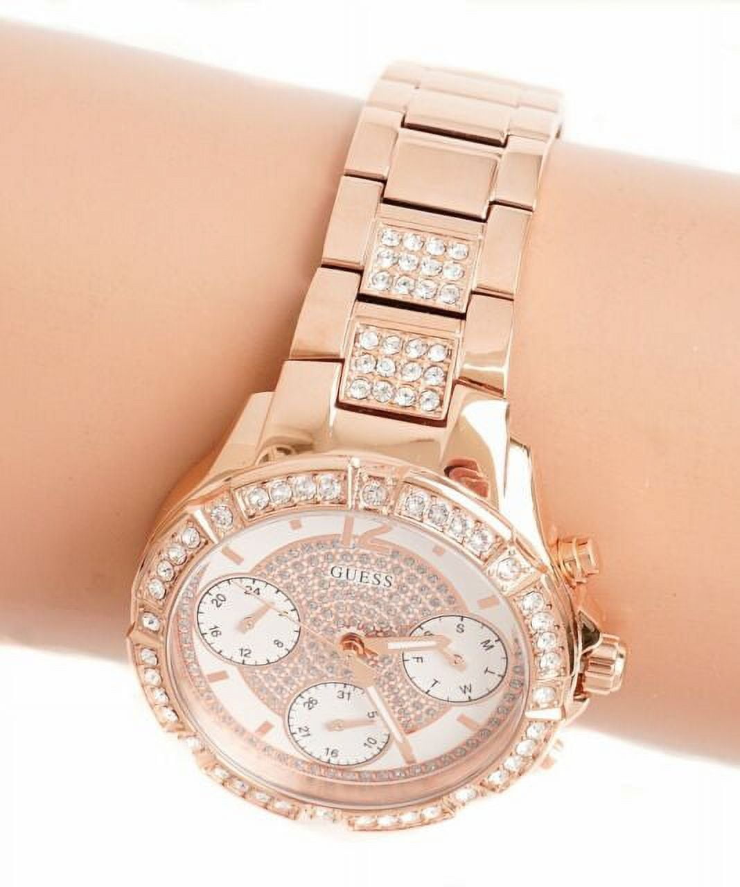 Guess women's quartz stainless steel casual watch deals