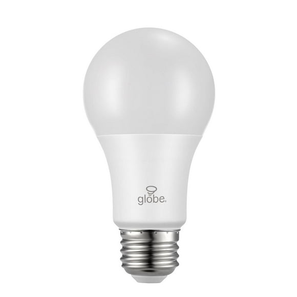 Ampoule en plastique DEL A19 gradable de Globe Electric, équivalente à un éclairage de jour de 60W (5000K), base E26, 800 lumens, 30995