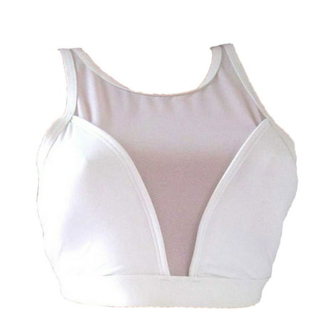 Victoria's Secret One Piece Bikini Top Mesh Triangle White (Best Victoria Secret Swimsuit For Large Breasts)