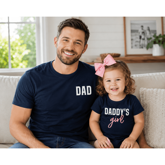Dad And Daddy's Girl Matching Shirts, Father Daughter Matching Outfit, Father's Day Gift For Dad, Daddy Daughter Tee