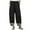 Black, variant on Utoimkio Women's Wide Leg Linen Pants Summer Casual Loose High Waisted Lounge Pants for Women with Pockets
