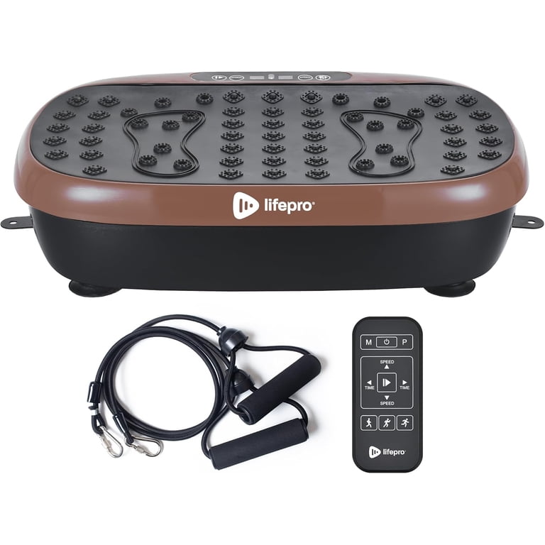 Lifepro HexaPlate Lite Vibration Plate Exercise Machine - Full Body Workout Platform For Fitness, Recovery & Lymphatic Drainage