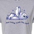 thumbnail image 3 of Disney - Lilo & Stitch - Go With The Flow - Juniors Cropped Cotton Blend T-Shirt, 3 of 5