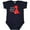 Navy Blue, variant on Inktastic My First Valentine's Day Red Dinosaur with a Heart Boys or Girls Baby Bodysuit