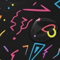 thumbnail image 4 of Yayeee Shower Curtain with Hooks 72"x72" Waterproof Fabric Bathroom Hanging Decor, Black Neon Lightning, 4 of 5