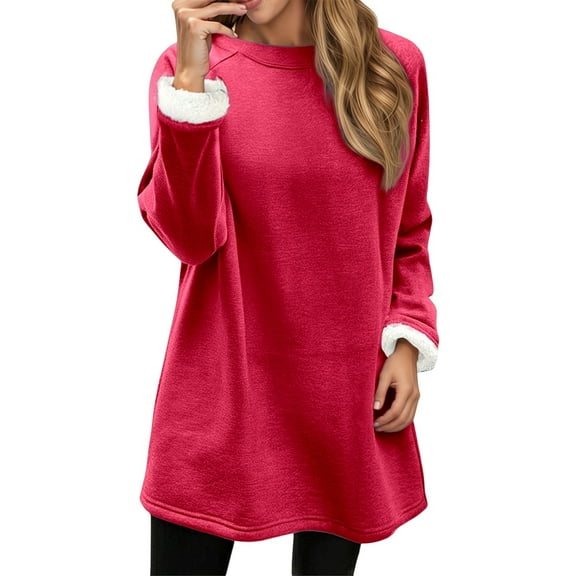 Hoodless Sweatshirt Autumn Winter Warm Pullover Dress With Drawstring For Casual Home Wear Ideal For Comfortable Everyday Outfits,Size:XXL
