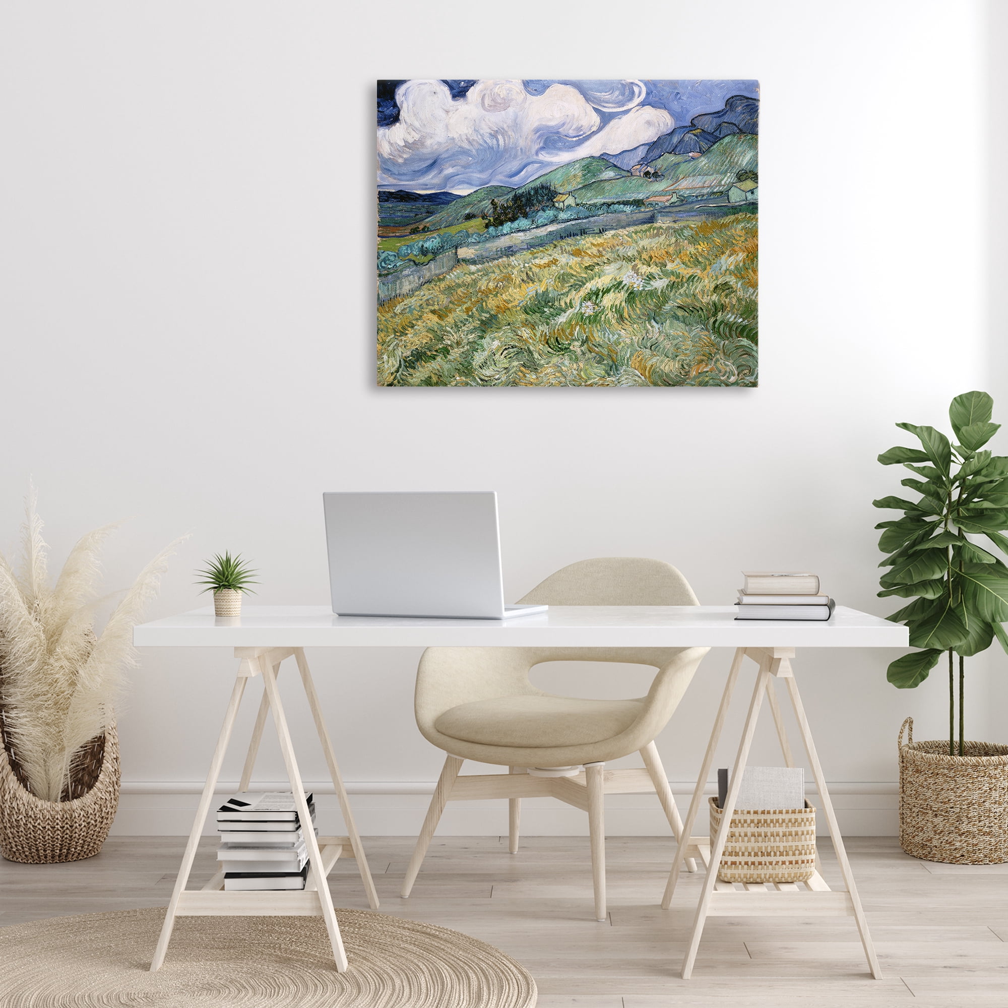 Stupell Industries Classic Landscape From Saint Remy Landscape & Nature Painting Wrapped Canvas Art Print Wall Art, 40 x 30