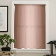 thumbnail image 4 of Chocolate Ombre Semi Sheer Curtains Drapes for Living Room, Bedroom, French Doors Window 63 Inches Long, Modern Gradient Abstract Art Rod Pocket Chiffon Curtain Drapery Voile Draperies Panel, 4 of 6
