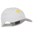 thumbnail image 5 of Gold Sun Embroidered Low Profile Washed Cap - White OSFM, 5 of 5
