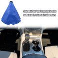 thumbnail image 2 of Unique Bargains Gear Lever Dust Cover Shift Boot Covers Dust Proof Universal for Vehicle Auto Car Matte PVC Blue Line, 2 of 6