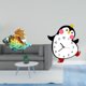 thumbnail image 2 of Figura De Pingüino De Caracola De Cristal, Reloj De Pared De Madera, Decoración Artística De Animales Marinos, Estatua Artesanal, Adorno Para El Hogar, La Oficina, La Entrada, La, 2 of 8