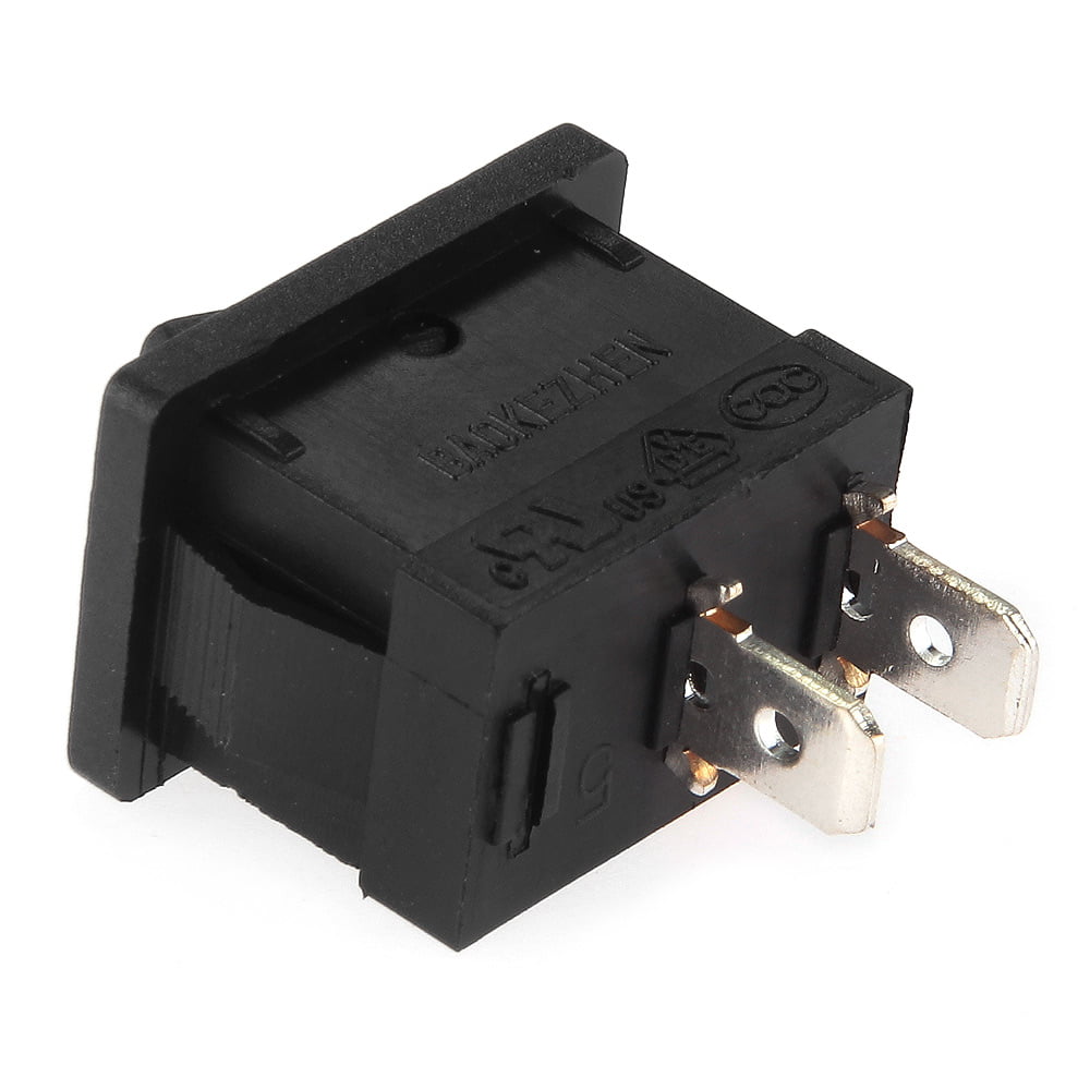 Small Mini Black On/Off Rocker Switch Rectangle SPST 12V All