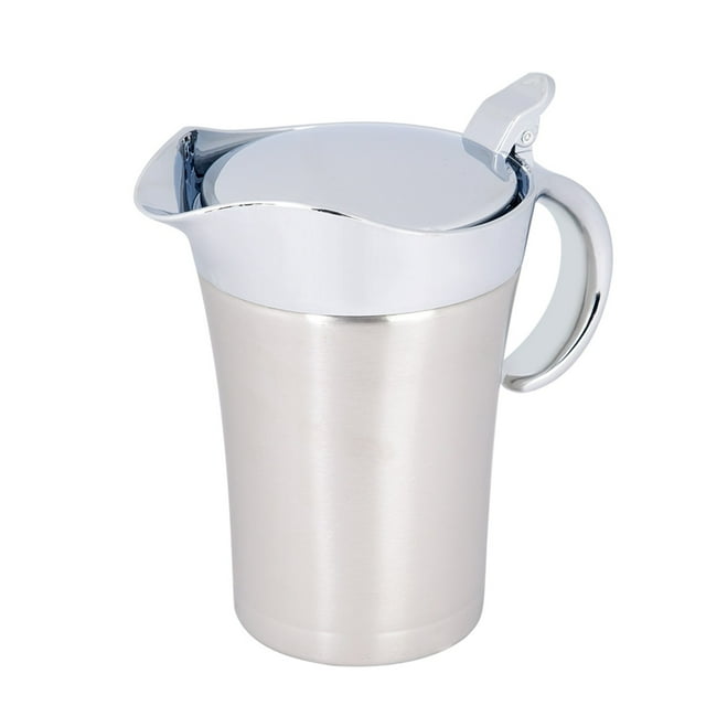 Jarra para servir salsas de acero inoxidable 304 con aislamiento térmico de doble pared (L, 750 ml)