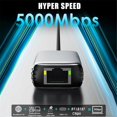thumbnail image 4 of USB 3.2 to 5Gbps Ethernet Adapter RTL8157 5000Mbps RJ45 Network Converter for Laptop Support 5G,2.5G,1G,100Mbps, 4 of 5