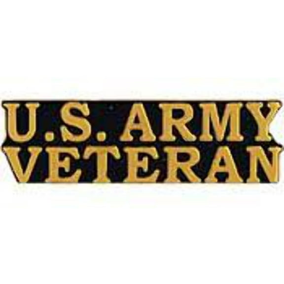 US Army Bold Faced Veteran Pin