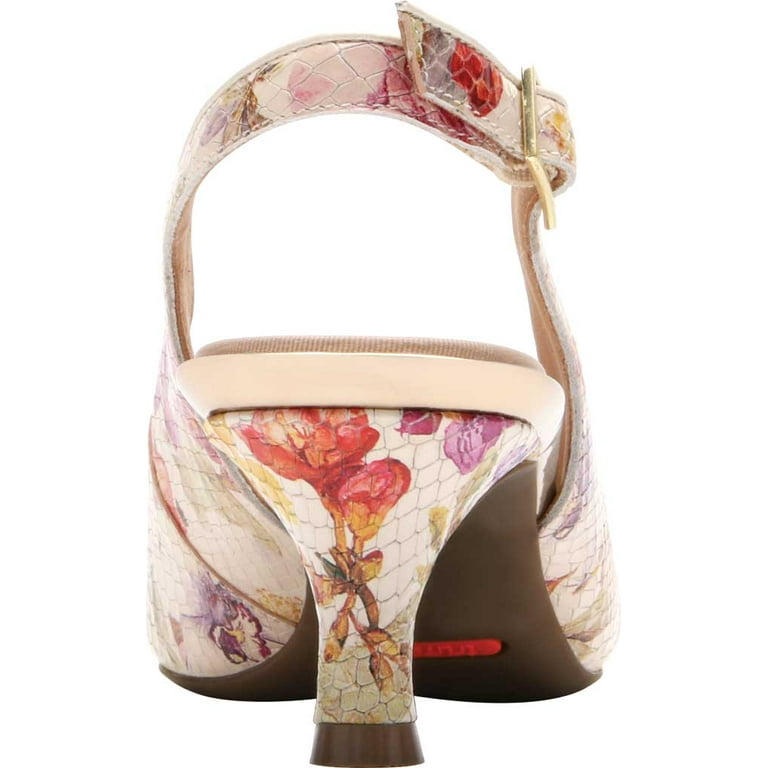 Women s Rockport Total Motion Kaiya Slingback Floral Leather 9 W Walmart