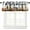 Cuisine-1, variante sur Cantonnières de Cuisine Rustiques Style Ferme à Passe-Tringle, Fourchette et Cuillère Style Grange Campagnarde, Panneau Vintage Imprimé, Cantonnière de Fenêtre pour Salon Cuisine Café Salle de Bain 54x18 Pouces + 27x36 Po