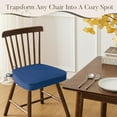 thumbnail image 2 of Chair Cushions for Dining Chairs, D-Shaped Kitchen Chair Cushions with Ties Set of 4, 2.5" Thick Seat Cushions for Dining Room/Kitchen Chairs, 17" x 16", Royal Blue, 2 of 16