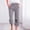 Gray, variant on Linen Pants Women Summer Fashion Casual Printing Elastic Loose Pants Straight Capris Beach Plus Size High Waisted Wide Leg Pants with Pocket S-3XL on Clearance