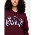 thumbnail image 3 of Buzo con Capucha y Cierre Completo GAP Mujer Logo Vino Rubí M, 3 of 4