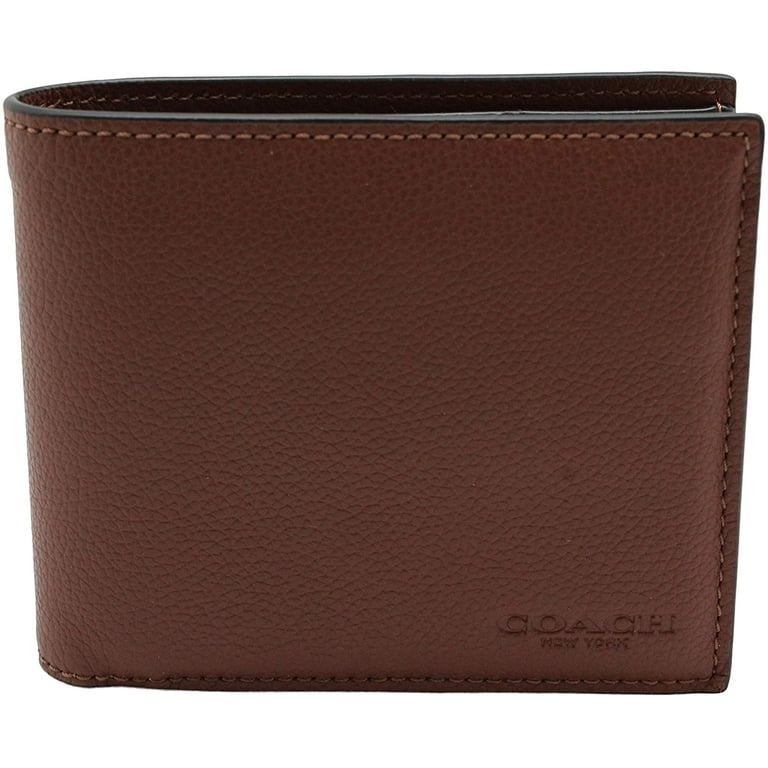 Coach dark saddle wallet clearance