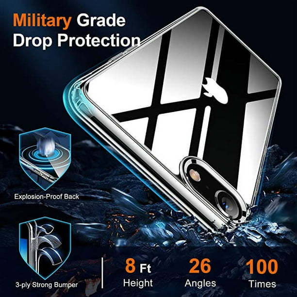 Entronix Heavy Duty Clear Case for Apple iPhone 7/8/SE, [Yellow