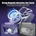 thumbnail image 3 of Clear Magnetic Phone Case For iPhone 14 11 12 13 15 Pro Max 12 13 Mini 15 Plus Magsafe Wireless Charge Silicone Shockproof Cover For iPhone 13Pro Max, 3 of 5