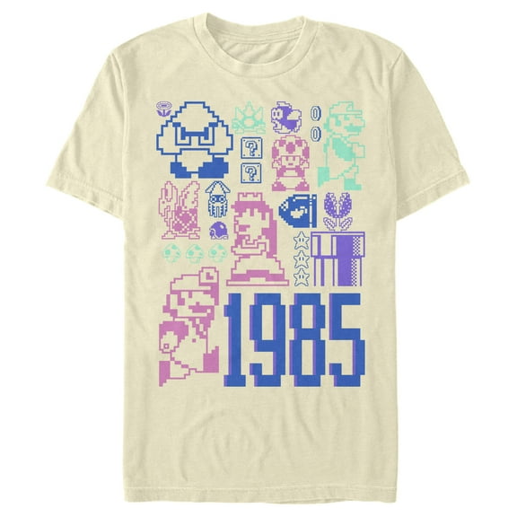 Men's Nintendo 8-Bit Icons Graphic T-Shirt
