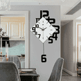 thumbnail image 4 of Modern Swing Metal Quartz Silent Wall Clock Nordic Design Hanging Clock 34*63cm for Living Rooms, Bedrooms, Sitting Rooms, 4 of 12