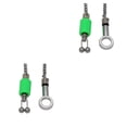 thumbnail image 4 of Indicadores de mordida Wosthever Conector de pesca acero inoxidable anillo sólido giratorio Verde 2piezas, 4 of 6