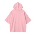 thumbnail image 5 of bravefron Oversized Hoodie for Women Cancer Short Sleeve Casual Fashion Y2K Streetwear Pullover Sweatshirt Back to School Top, 5 of 5
