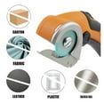 thumbnail image 5 of Electric Round Scissor Portable Cordless Rechargeable Electric Scissor Leather Paper Fabric Rotary Cloth Cutter Kit Cutting Tool ,Complete Accessories, 5 of 7