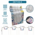 thumbnail image 6 of Watercolor Coastal Table Runner 70 Inches, Sea Shell Starfish Lemon Flowers Wood Gray Bed Runner Dresser Scarves Tabletop for Indoor Outdoor Parties/Ceremony/Banquet, 13" x 70", 6 of 9