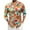 Orange@GC@, variant on CONZONE Mens Buttons Down Shirts Long Sleeve Shirts For Men Trendy Floral Graphic Lapel Soft Lightweight Tops