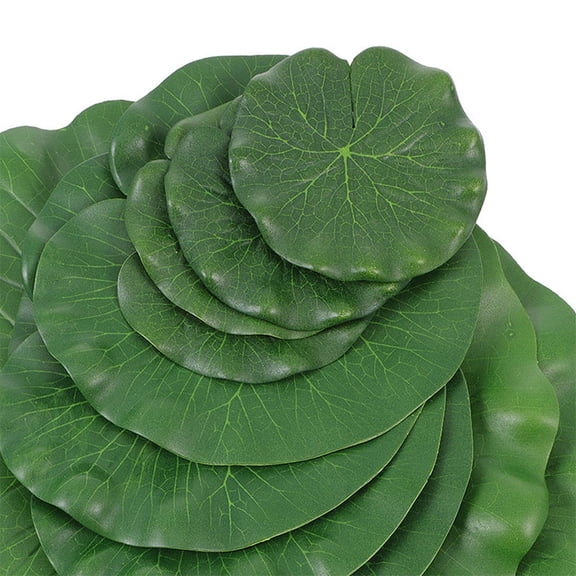 CTIRCHIU Lily Pads Leaves for Ponds Green Foam 15Pcs Artificial Lily Pads Decor