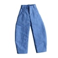 thumbnail image 4 of Figuras de acción a escala 1/12, jeans hechos a mano, suaves, para vestir, elegantes, disfraz de muñeca DIY. azul, 4 of 9