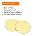 thumbnail image 4 of Uxcell 40pcs Brass Round Stamping Blank DIY Label Tags 20mm for Craft, Pendant Decoration, 1.2mm Single Side Hole, 4 of 6