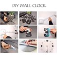 thumbnail image 5 of Gran reloj de pared de bricolaje silencioso moderno pegatina 3d decoración de la oficina del hogar regalo (oro) Feliz Sencillez, 5 of 5