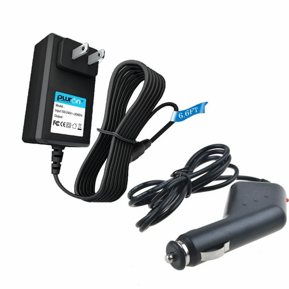 PwrON Compatible AC Adapter + Car Charger Replacement for Memorex Mi4021PWHT Audio System Power Supply Cord PSU