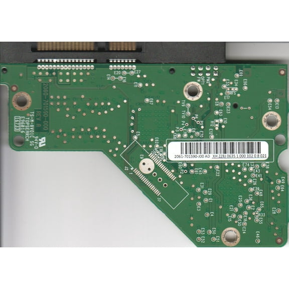 WD10EVDS-63N5B1, 2061-701590-J00 AD, WD SATA 3.5 PCB