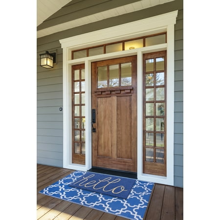 DII Blue Hello Doormat
