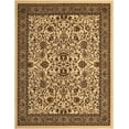 thumbnail image 3 of Unique Loom Sialk Hill Collection Area Rug - Washington (7' 10" x 10' Rectangle Ivory/Black) Floral Traditional Perfect For Living Room Bed Room Dining Room Office, 3 of 8