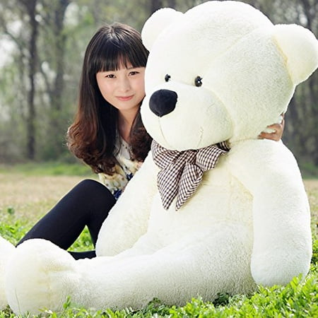 VILAVI 47" White color 120CM Giant Huge Cuddly Stuffed Animals Plush Teddy Bear Toy Doll