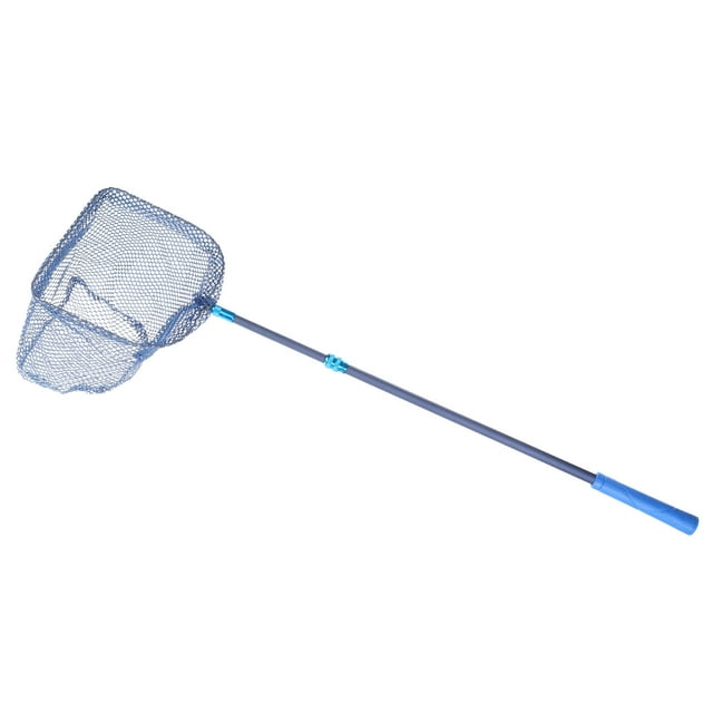 Unique Bargains Portable Carbon Fiber Telescopic Ping Pong Table Tennis Ball Picker Pickup Net, Blue