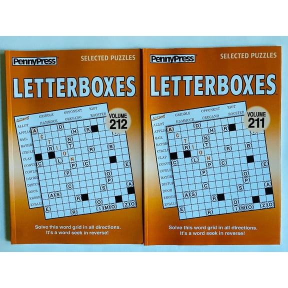Volumes 211 and 212 of the Penny Press Letterboxes Selected Puzzles Variety